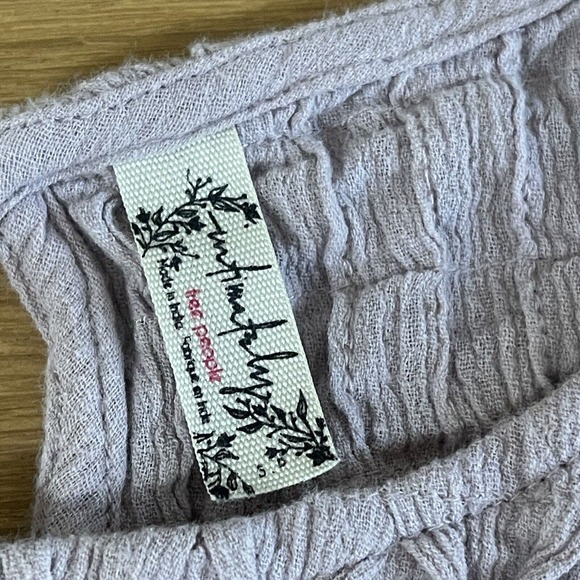 Women's Free People Size S Perfect Catch Bodysuit Silverberry Purple - Picture 7 of 8